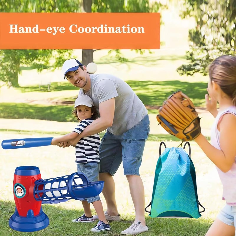SunwyxTek T Ball Set for Kids Toddlers, Electric Automatic Baseball Pitching Machine Pitcher Machines, Tee Ball Set Baseball Tee for Kids Toddlers 3-5 5-8 3-12 - Image 4